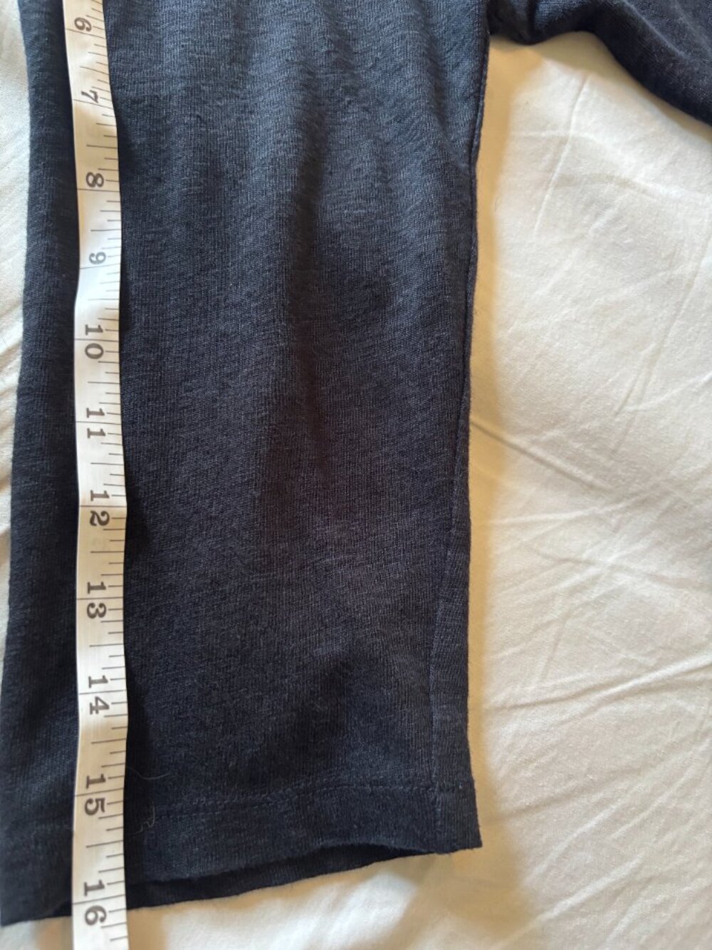 COS 100% Linen Lightweight 3/4 Sleeve Black Sweater - Size M - Picture 8 of 8